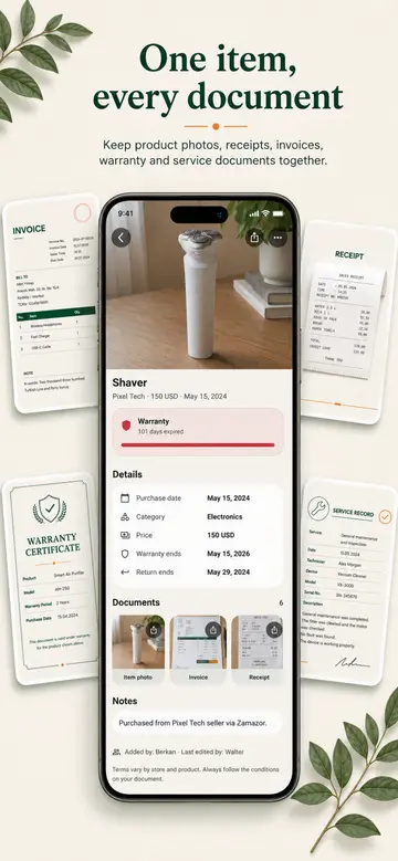 Receipt Keeper: Track Items — screenshot 3