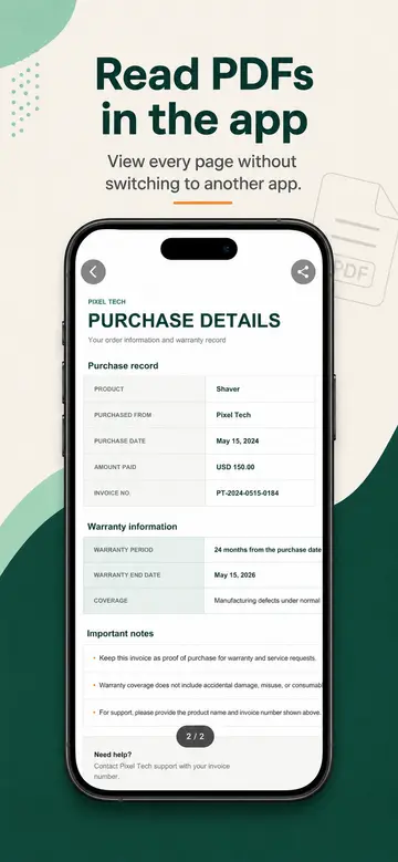 Receipt Keeper: Track Items — screenshot 5